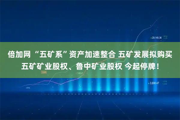 倍加网 “五矿系”资产加速整合 五矿发展拟购买五矿矿业股权、鲁中矿业股权 今起停牌！